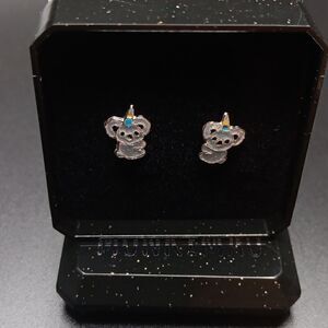 New 925 Sterling Silver Koala Bear Girls Earrings Post. Hypoallergenic